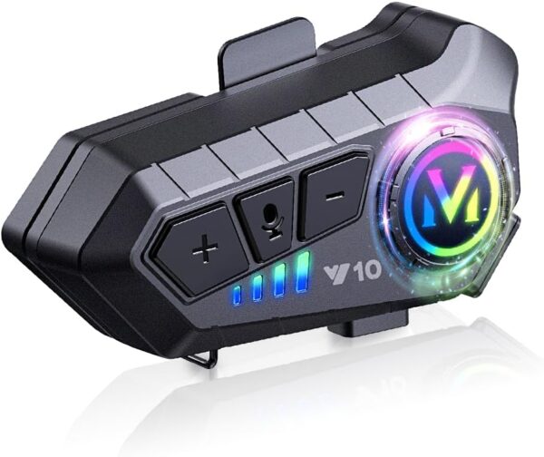Auricular para casco Bluetooth IPX6 V10 - Image 2